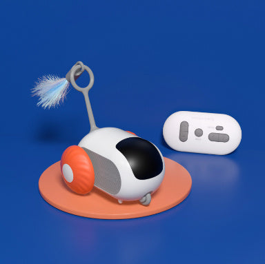 Smart Remote Control Cat Chase Car – USB Rechargeable, Self-Moving & Interactive Toy for Endless Feline Fun