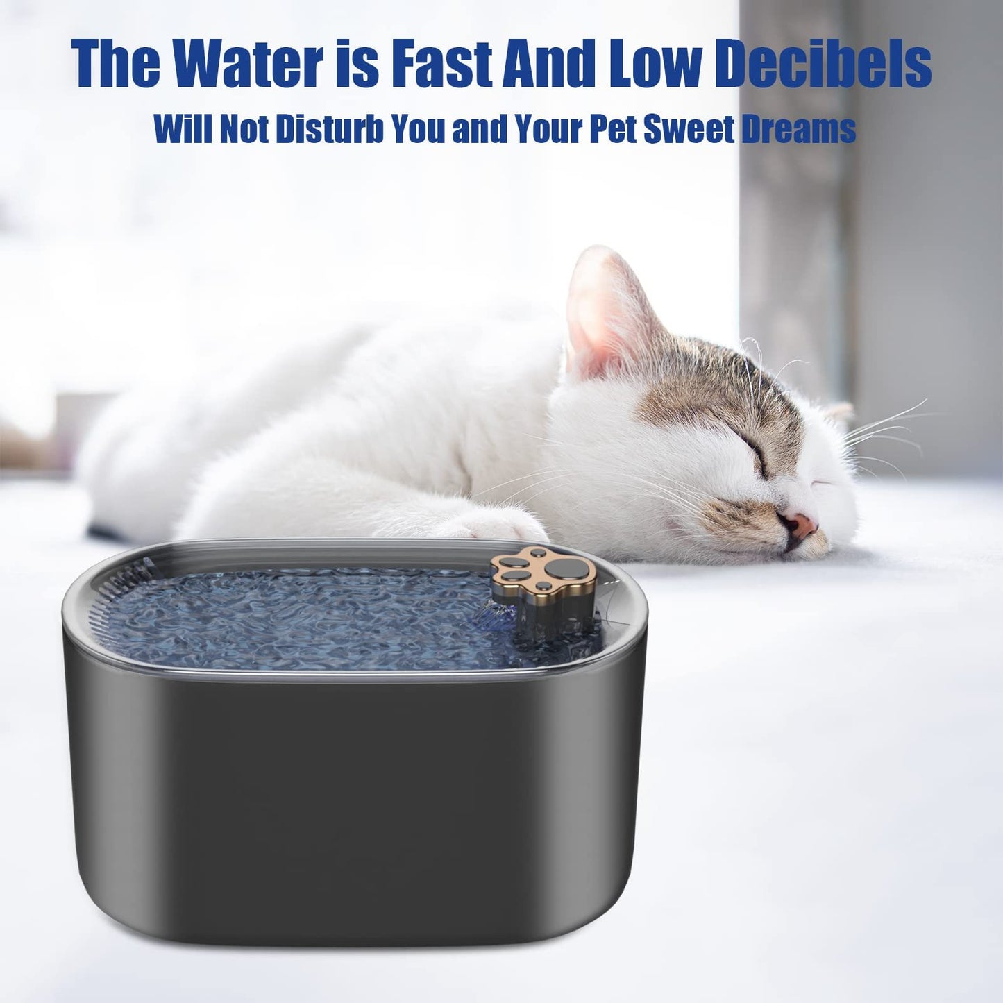 Automatic Pet Water Fountain – 3L Cat & Dog Dispenser with LED Light & Silent Pump