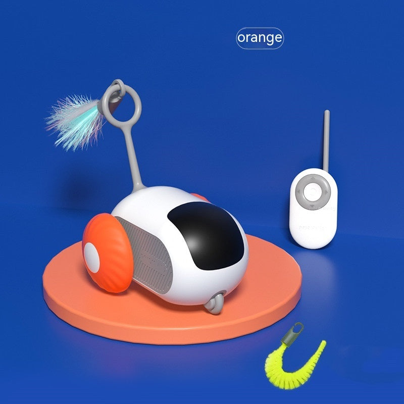 Smart Remote Control Cat Chase Car – USB Rechargeable, Self-Moving & Interactive Toy for Endless Feline Fun