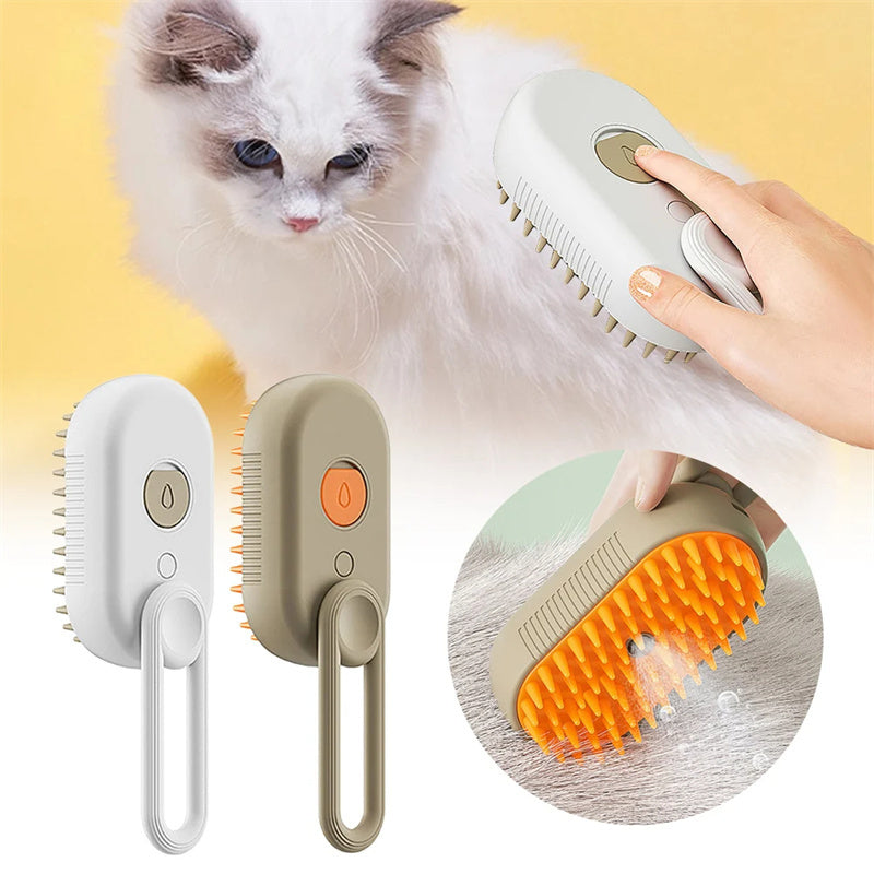 Cat & Dog Steam Brush 3-in-1
