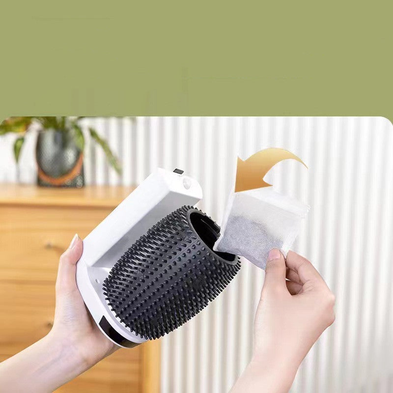 Automatic Cat Self Groomer Wall Corner Brush