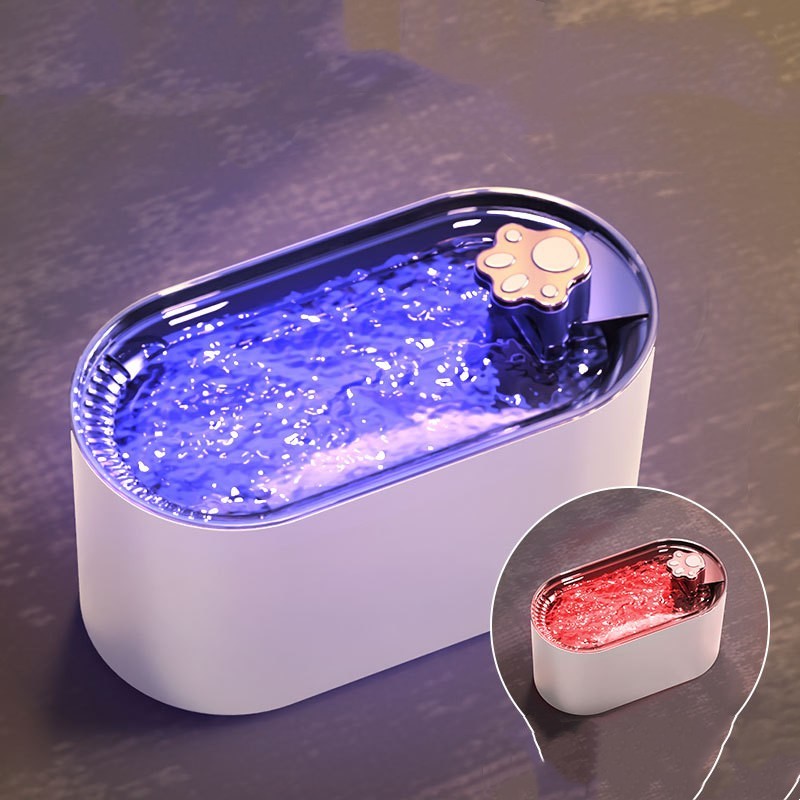 Automatic Pet Water Fountain – 3L Cat & Dog Dispenser with LED Light & Silent Pump